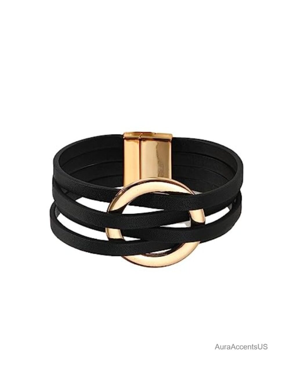 Leather Wrap Bracelet Bohemian Multi Strand Cuff Bangle Charm Jewelry Women Teen